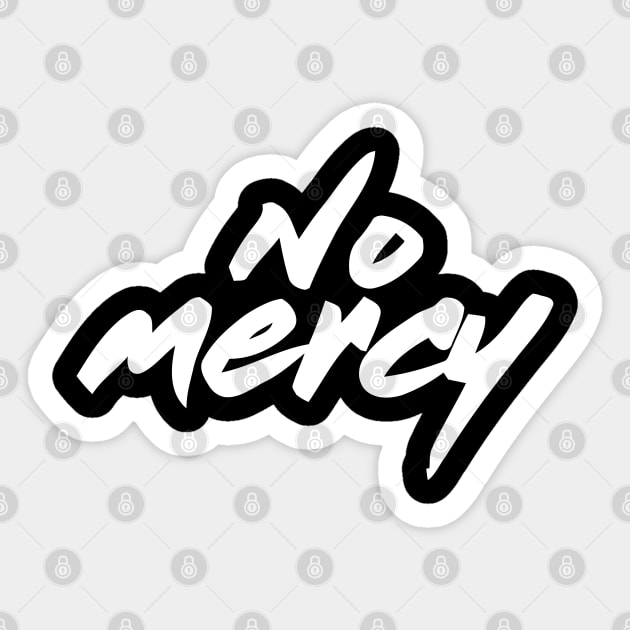 No Mercy Cobra Kai Karate Dojo Retro Tv Show Mixed Martial Arts Sticker by BackintheDayShirts